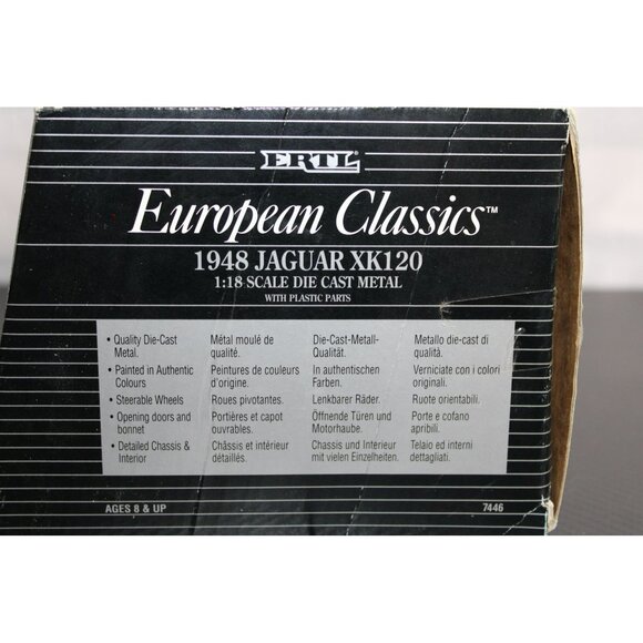 ERTL European Classics 1948 Green Jaguar XK120 Model #7446 - Picture 4 of 8